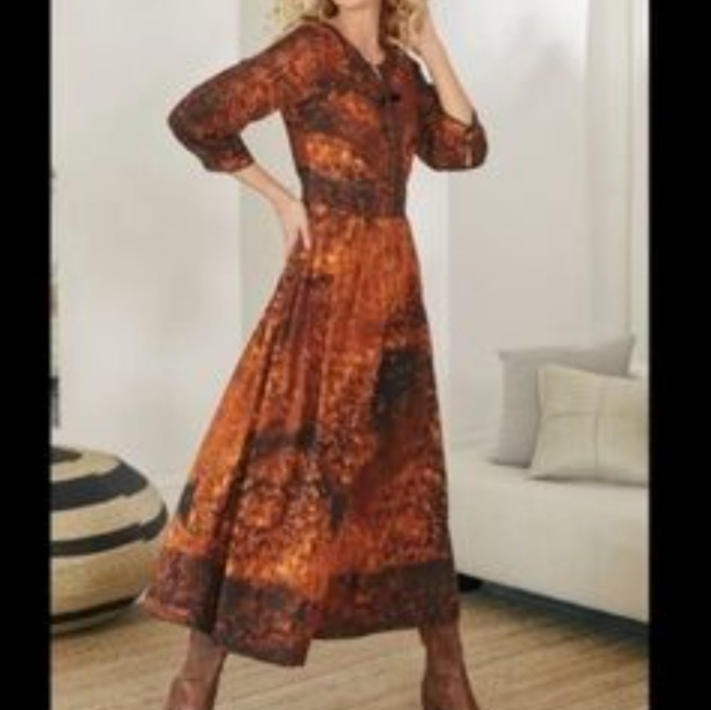 Soft Surroundings Venitian Boho Maxi Dress